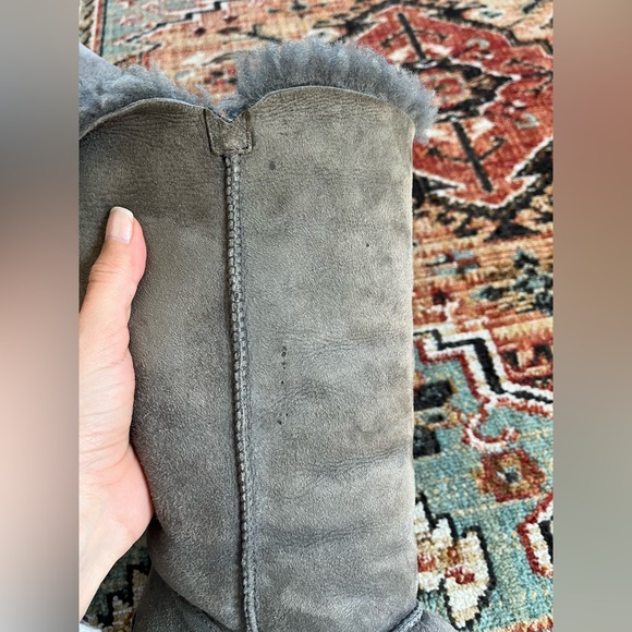 Ugg Tall Bailey 3 Button Boots Gray size 7 - Picture 3 of 10